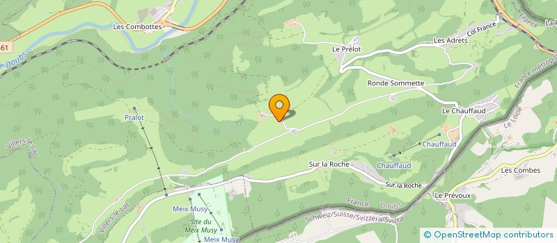 localisation de l'entreprise MONSIEUR PIERRE DUBOIS à VILLERS-LE-LAC