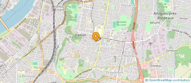 localisation de l'entreprise MONSIEUR PIERRE DUBOURG  CENON