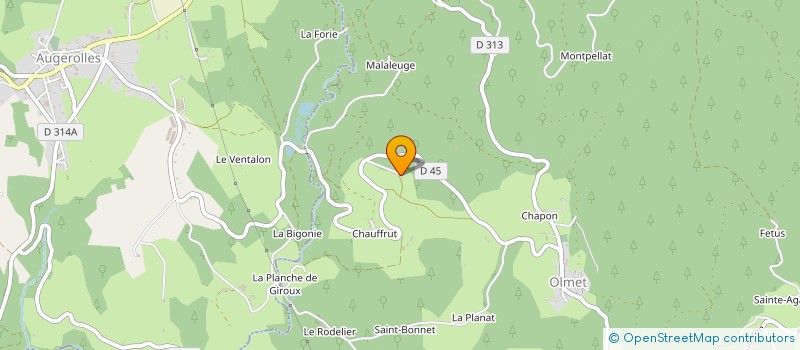 localisation de l'entreprise MONSIEUR PIERRE DUBOURGNOUX  OLMET