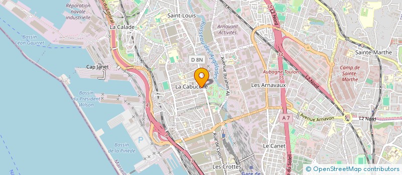 localisation de l'entreprise MONSIEUR PIERRE DUBREUIL à MARSEILLE