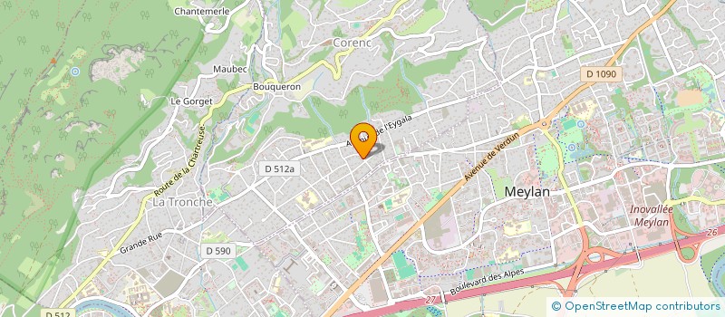 localisation de l'entreprise MONSIEUR PIERRE DUBREUIL à CORENC