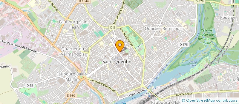 localisation de l'entreprise MONSIEUR PIERRE DUCAMP  SAINT-QUENTIN