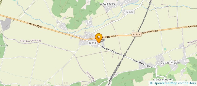 localisation de l'entreprise MONSIEUR PIERRE DUCHAINE  MOIDIEU-DETOURBE