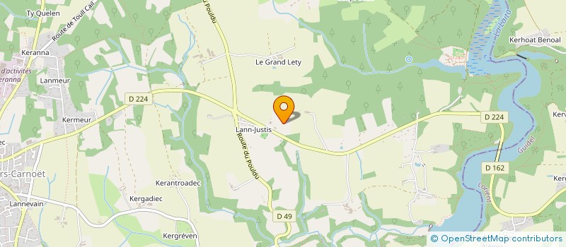 localisation de l'entreprise MONSIEUR PIERRE DUCLOS  CLOHARS-CARNOET