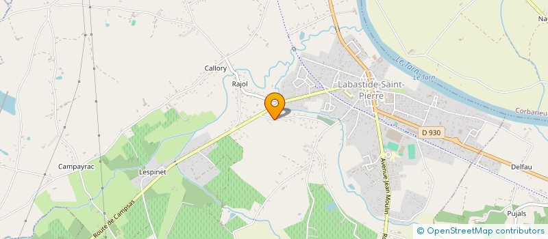 localisation de l'entreprise MONSIEUR PIERRE DUCOS  LABASTIDE-SAINT-PIERRE