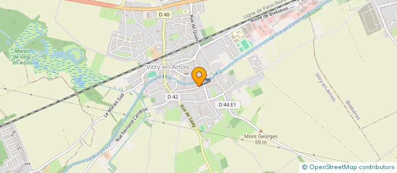 localisation de l'entreprise MONSIEUR PIERRE DUCROT  VITRY-EN-ARTOIS