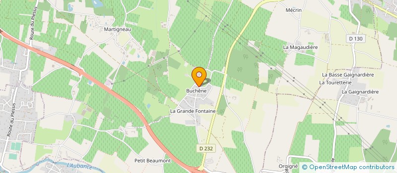 localisation de l'entreprise MONSIEUR PIERRE DUFOSSE  BRISSAC LOIRE AUBANCE