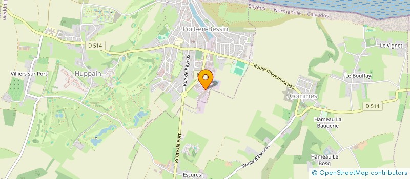 localisation de l'entreprise MONSIEUR PIERRE DUFOUR  PORT-EN-BESSIN-HUPPAIN