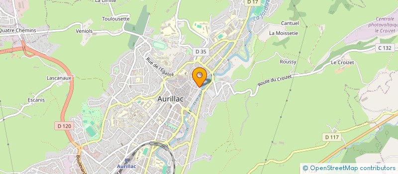localisation de l'entreprise MONSIEUR PIERRE DUFOUR à AURILLAC