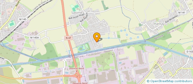 localisation de l'entreprise MONSIEUR PIERRE DUFRESNE  SALOME