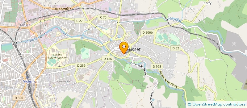 localisation de l'entreprise MONSIEUR PIERRE DUGAS à CUSSET