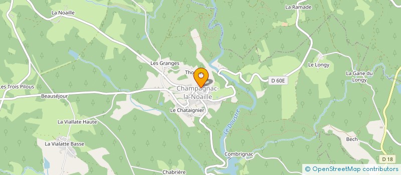 localisation de l'entreprise MONSIEUR PIERRE DUGAST à CHAMPAGNAC-LA-NOAILLE
