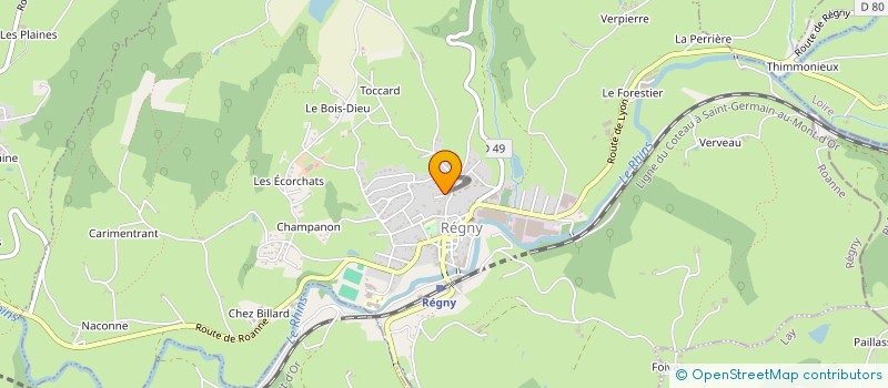 localisation de l'entreprise MONSIEUR PIERRE DUGELAY  REGNY