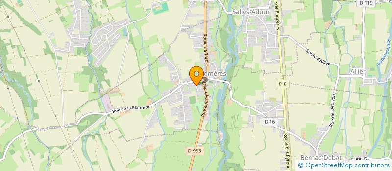 localisation de l'entreprise MONSIEUR PIERRE DULAC  BERNAC-DEBAT