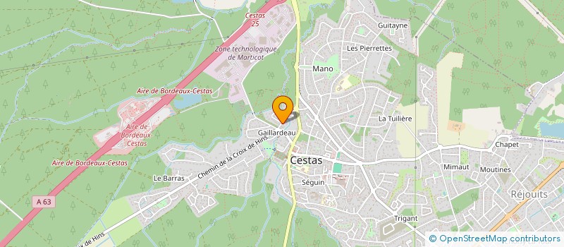 localisation de l'entreprise MONSIEUR PIERRE DUMAY à CESTAS