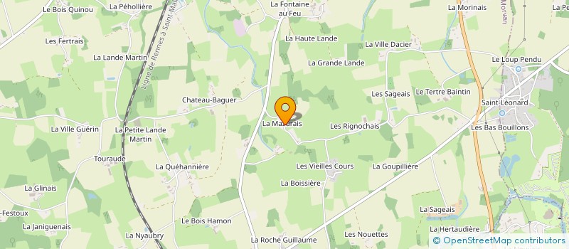 localisation de l'entreprise MONSIEUR PIERRE DUMONT  CHERRUEIX