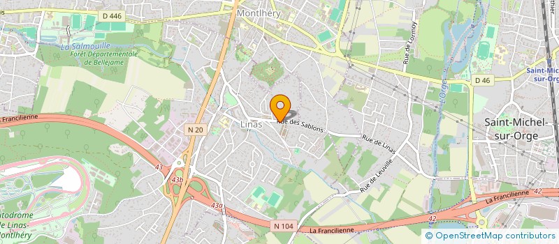 localisation de l'entreprise MONSIEUR PIERRE DUNAS à LINAS
