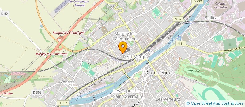 localisation de l'entreprise MONSIEUR PIERRE DUPONT  MARGNY-LES-COMPIEGNE