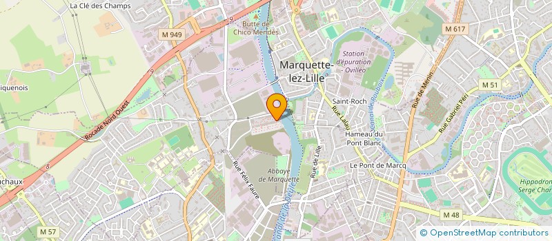 localisation de l'entreprise MONSIEUR PIERRE DUPONT  MARQUETTE-LEZ-LILLE