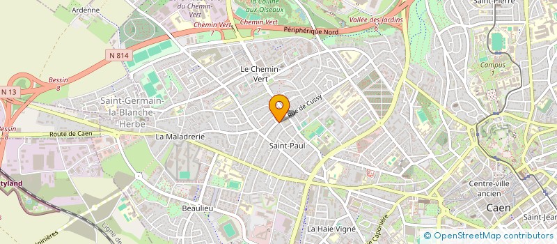 localisation de l'entreprise MONSIEUR PIERRE DUPONT à CAEN