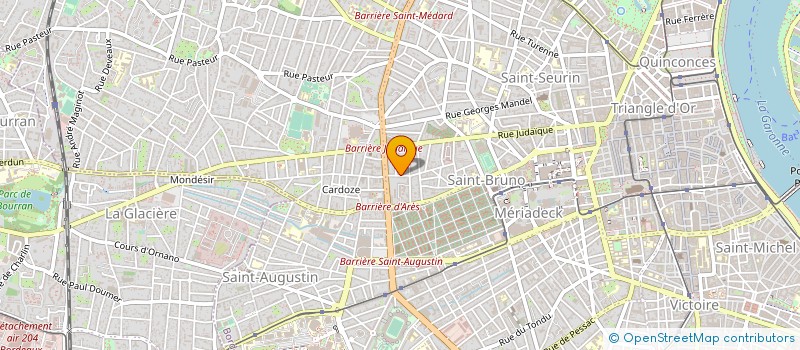 localisation de l'entreprise MONSIEUR PIERRE DUPRAT à BORDEAUX