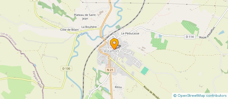 localisation de l'entreprise MONSIEUR PIERRE DUPRAT  ASTAFFORT