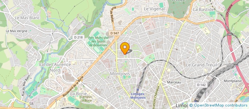 localisation de l'entreprise MONSIEUR PIERRE DUPRAZ à LIMOGES