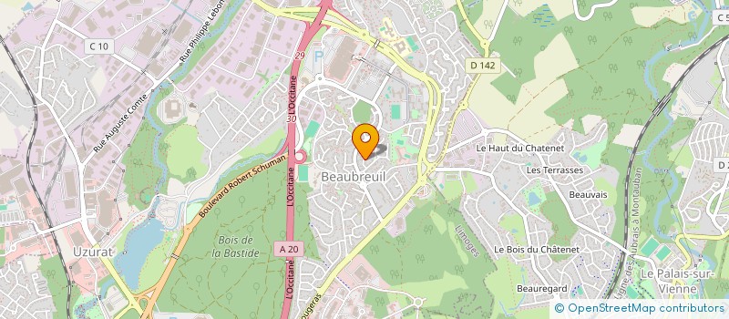 localisation de l'entreprise MONSIEUR PIERRE DURAND à LIMOGES