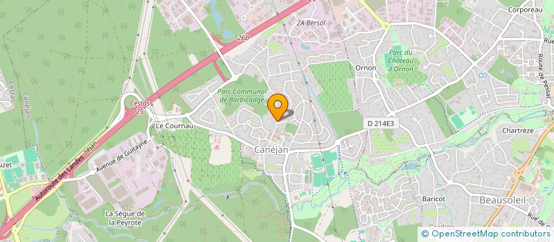 localisation de l'entreprise MONSIEUR PIERRE DURAND  CANEJAN