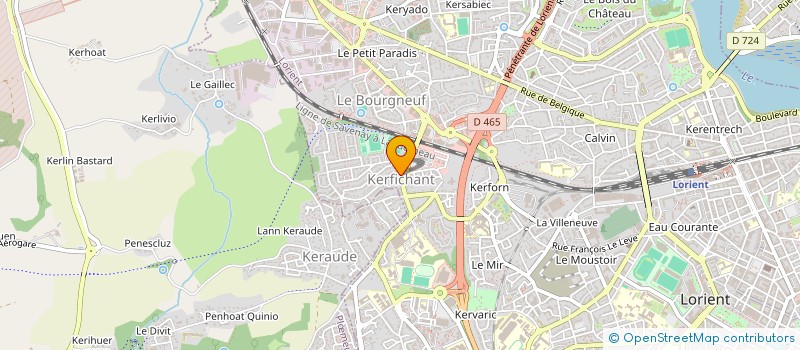 localisation de l'entreprise MONSIEUR PIERRE DURAND  LORIENT