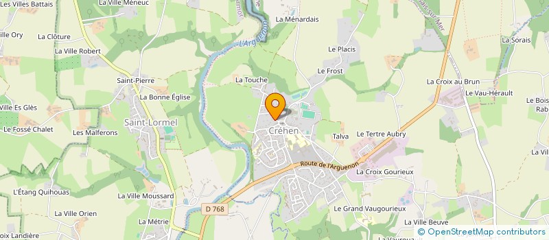 localisation de l'entreprise MONSIEUR PIERRE DURAND  CREHEN