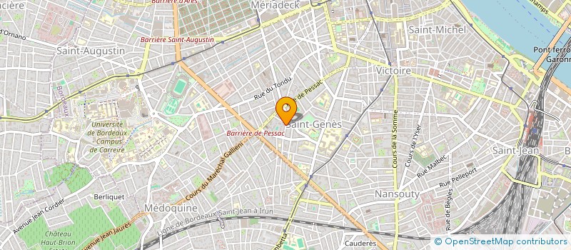 localisation de l'entreprise MONSIEUR PIERRE DURANDEAU  BORDEAUX