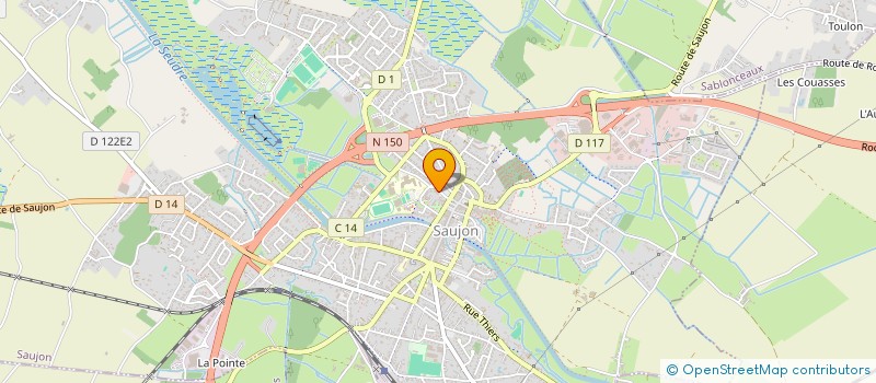 localisation de l'entreprise MONSIEUR PIERRE DURANTEL  SAUJON