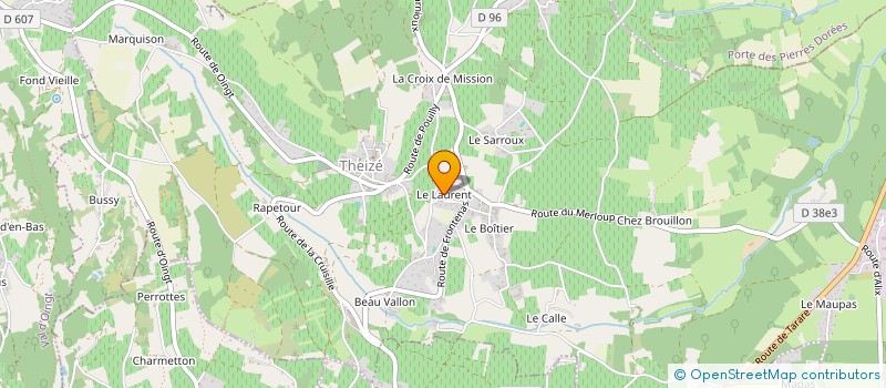 localisation de l'entreprise MONSIEUR PIERRE DURDILLY  VAL D'OINGT