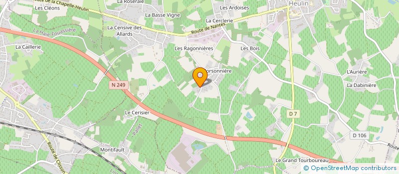 localisation de l'entreprise MONSIEUR PIERRE DURET  LA CHAPELLE-HEULIN