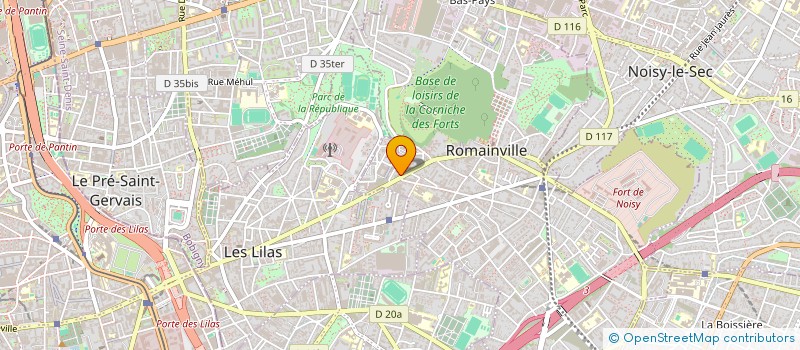 localisation de l'entreprise MONSIEUR PIERRE DUROUX à ROMAINVILLE