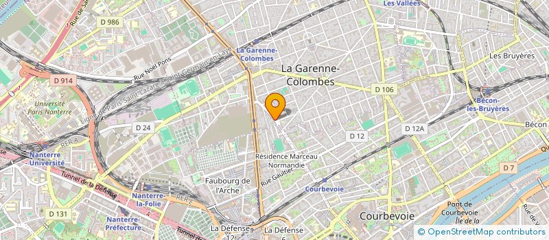 localisation de l'entreprise MONSIEUR PIERRE DUSSAP à LA GARENNE-COLOMBES