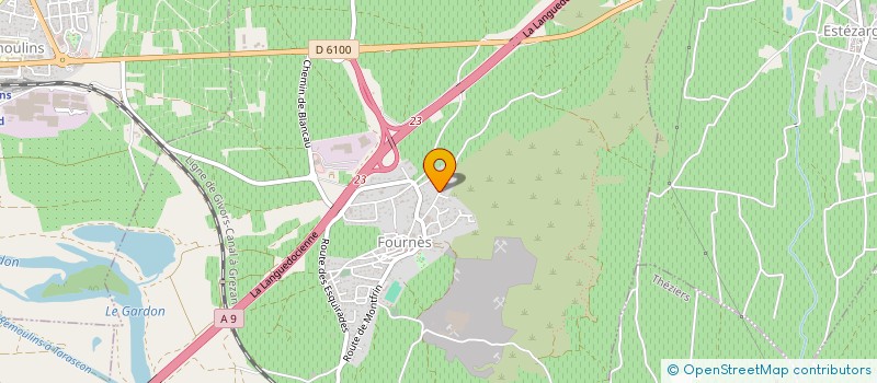 localisation de l'entreprise MONSIEUR PIERRE DUSSARGUES  FOURNES