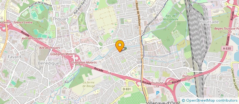 localisation de l'entreprise MONSIEUR PIERRE DUSSEAU  VILLENAVE-D'ORNON