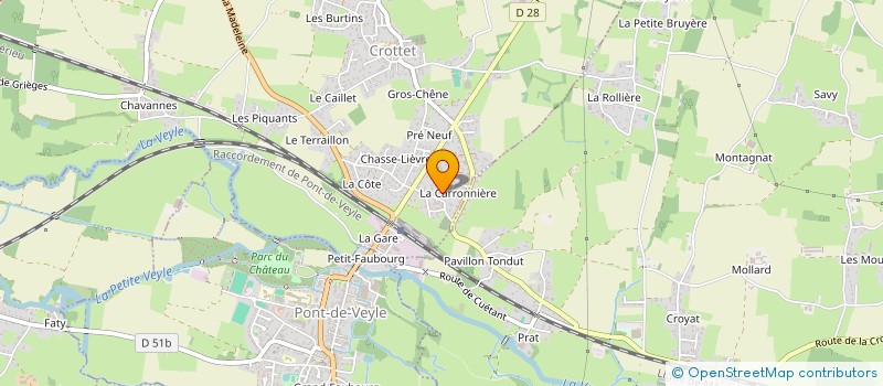 localisation de l'entreprise MONSIEUR PIERRE DUTRION à CROTTET