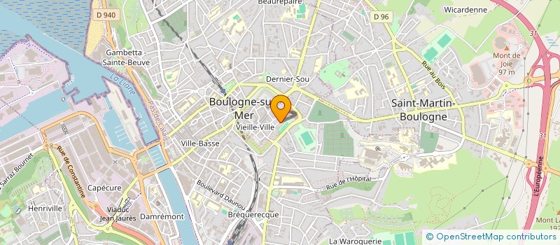 localisation de l'entreprise MONSIEUR PIERRE DUVAL à BOULOGNE-SUR-MER