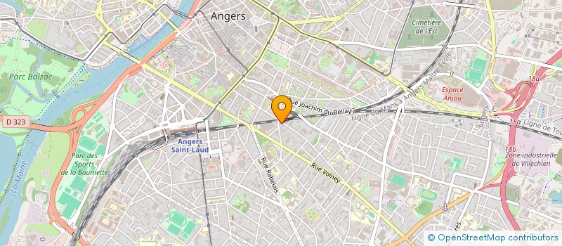 localisation de l'entreprise MONSIEUR PIERRE DUVEAU à ANGERS