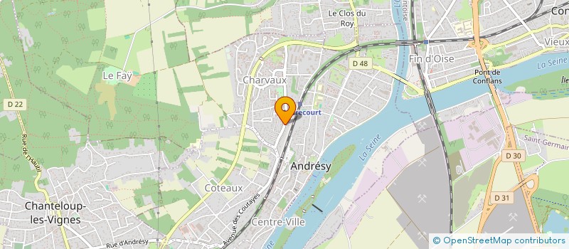 localisation de l'entreprise MONSIEUR PIERRE DYENS  ANDRESY