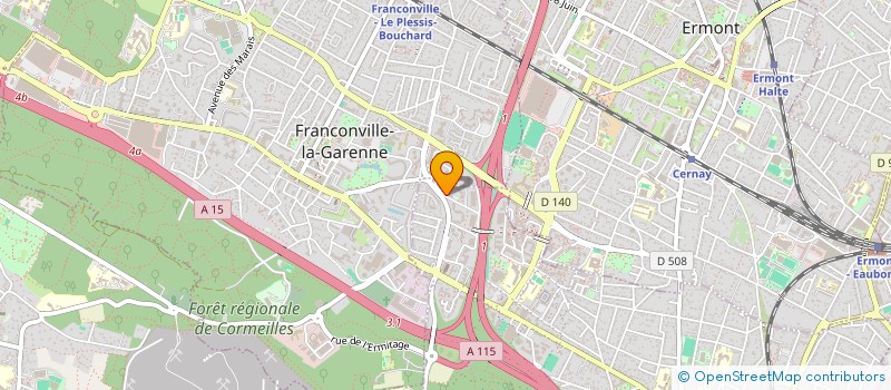 localisation de l'entreprise MONSIEUR PIERRE EBOLLO à SANNOIS