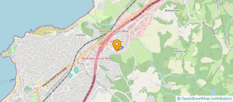 localisation de l'entreprise MONSIEUR PIERRE ECHEVERRIA  SAINT-JEAN-DE-LUZ