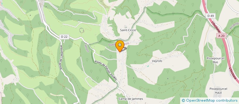 localisation de l'entreprise MONSIEUR PIERRE ECOUPEAU  FLAUJAC-POUJOLS