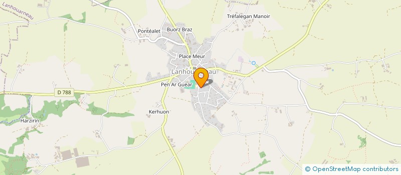 localisation de l'entreprise MONSIEUR PIERRE EDERN  LANHOUARNEAU