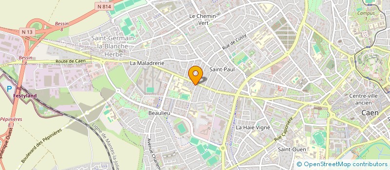 localisation de l'entreprise MONSIEUR PIERRE-EDOUARD BOURDON à CAEN