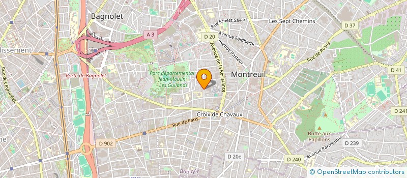localisation de l'entreprise MONSIEUR PIERRE EDOUARD DUMORA à MONTREUIL