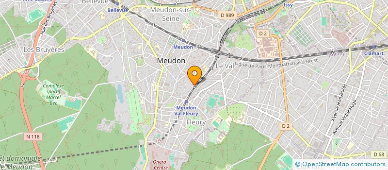localisation de l'entreprise MONSIEUR PIERRE-EDOUARD GREGO à MEUDON
